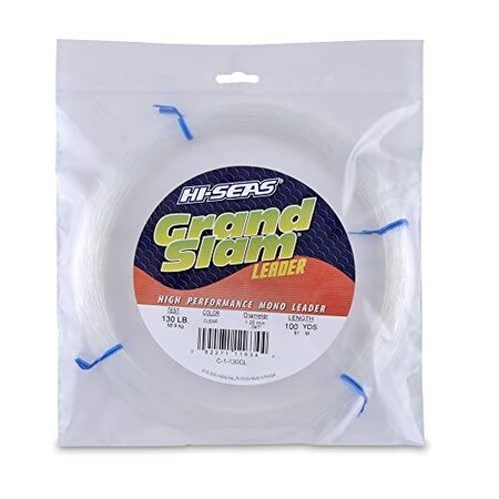 Hi-Seas Grand Slam Monofilament Leader 130Lb Test 047 In 120 Mm Diam Clear 100Yd C-1-130CL